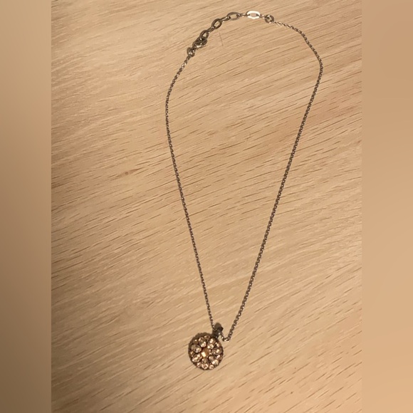 Jewelry - Preloved Reversible  Rose Gold Angel Necklace